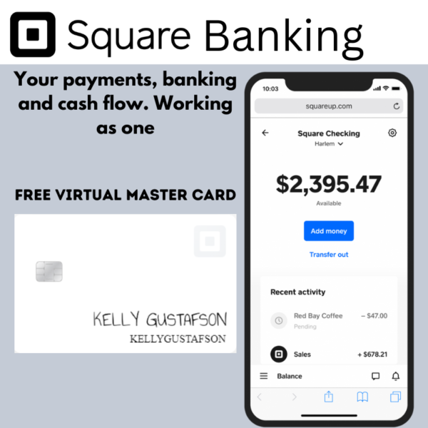 Square Up Bank Account With Free Master Card - Buy 100% Fully Us Verified